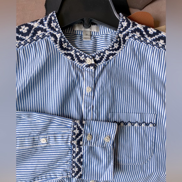 J Crew Cotton Tunic with Embroidered Details - Picture 6 of 9